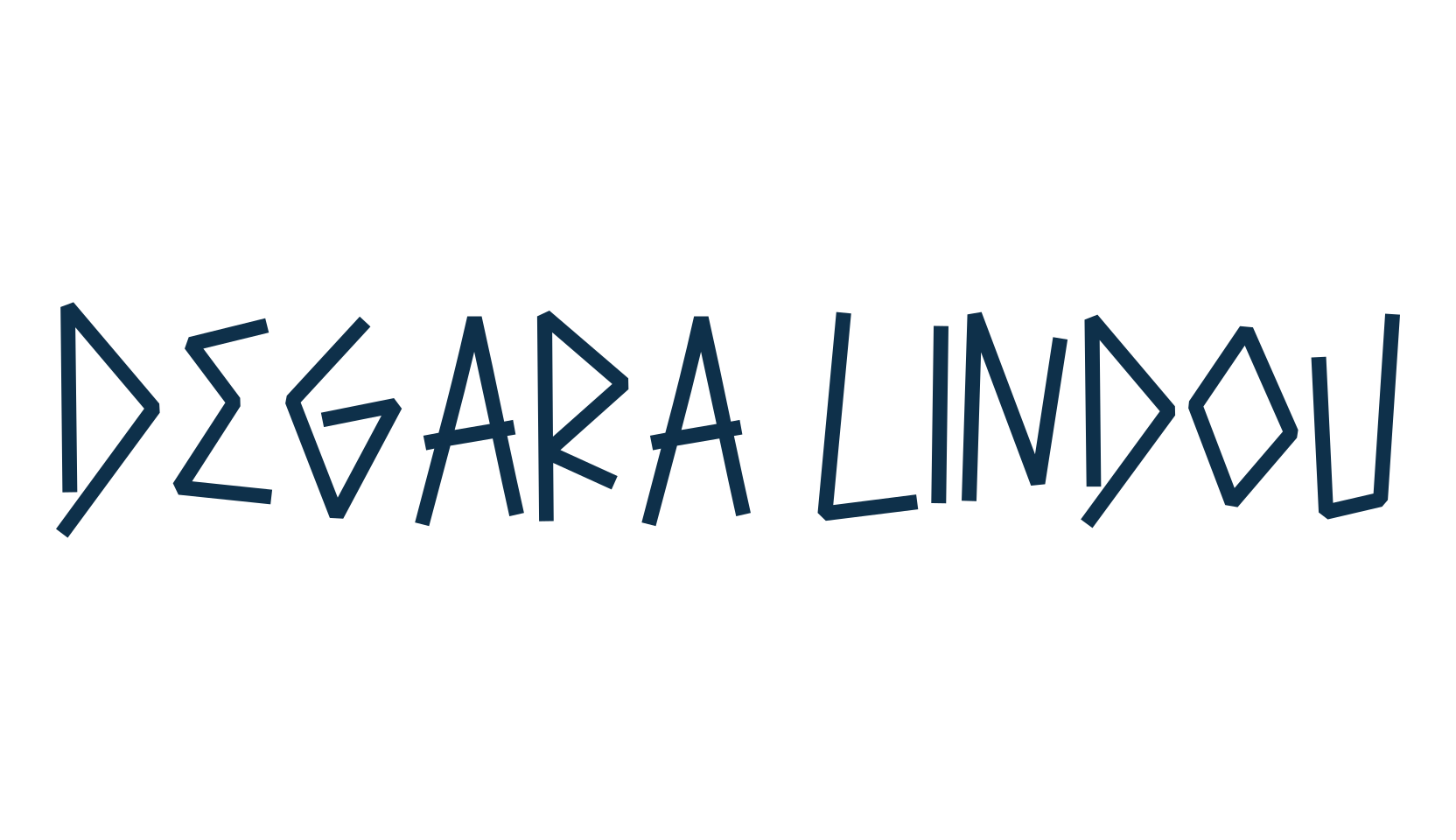 Degara Lindou, fancy cartoon decorative comic font preview