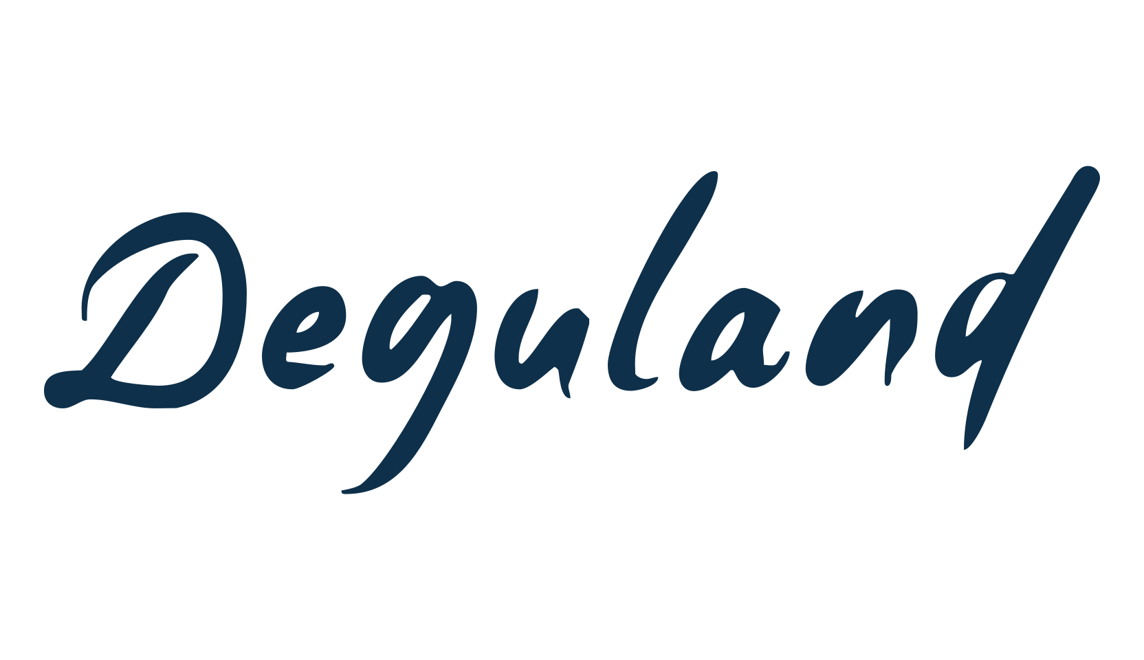 Deguland, script brush fancy decorative calligraphy font preview