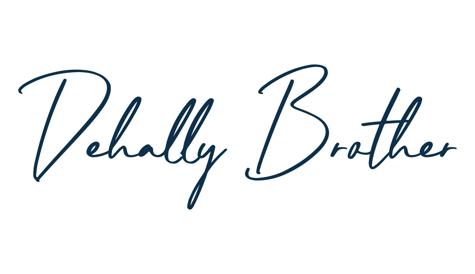 Dehally Brother, script handwritten fancy decorative calligraphy font preview