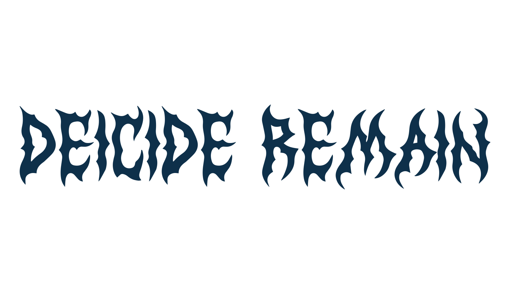 Deicide Remain, gothic modern font preview