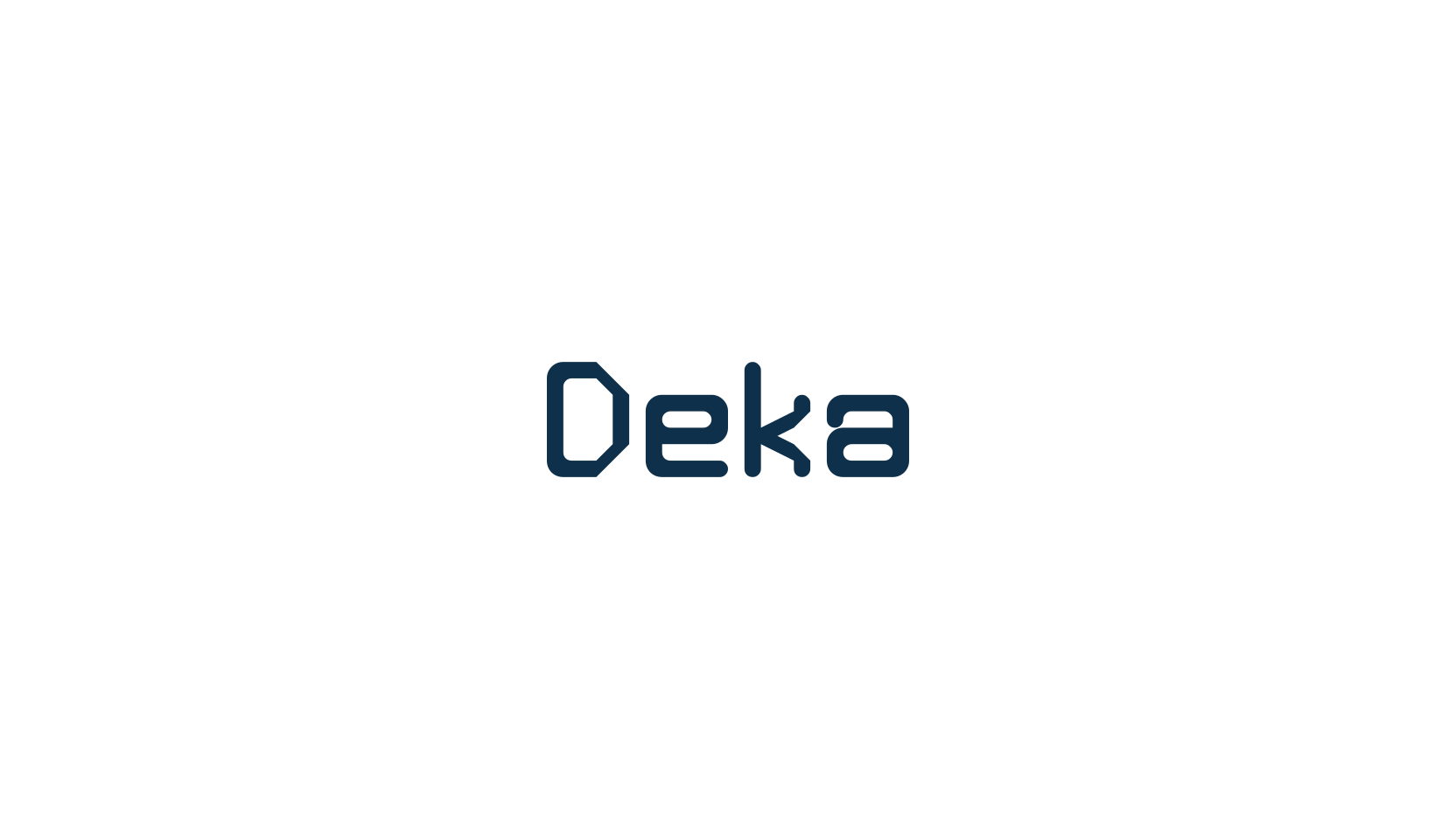 Deka, fancy various techno sci-fi font preview