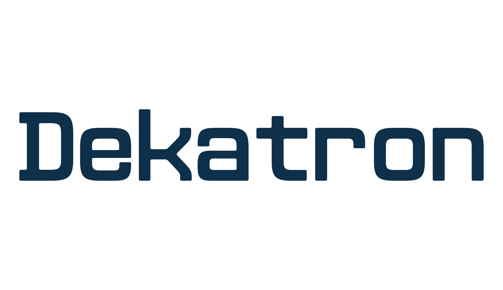 Dekatron, fixed width font preview