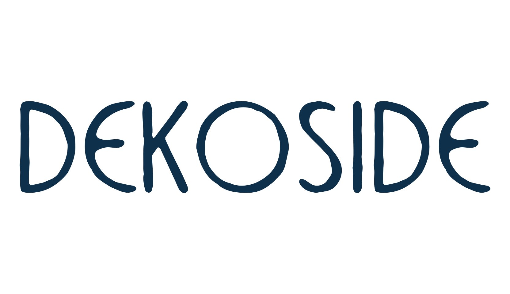 DekoSide, eroded font preview