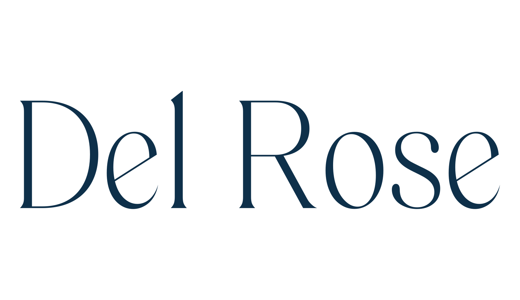 Del Rose, retro font preview