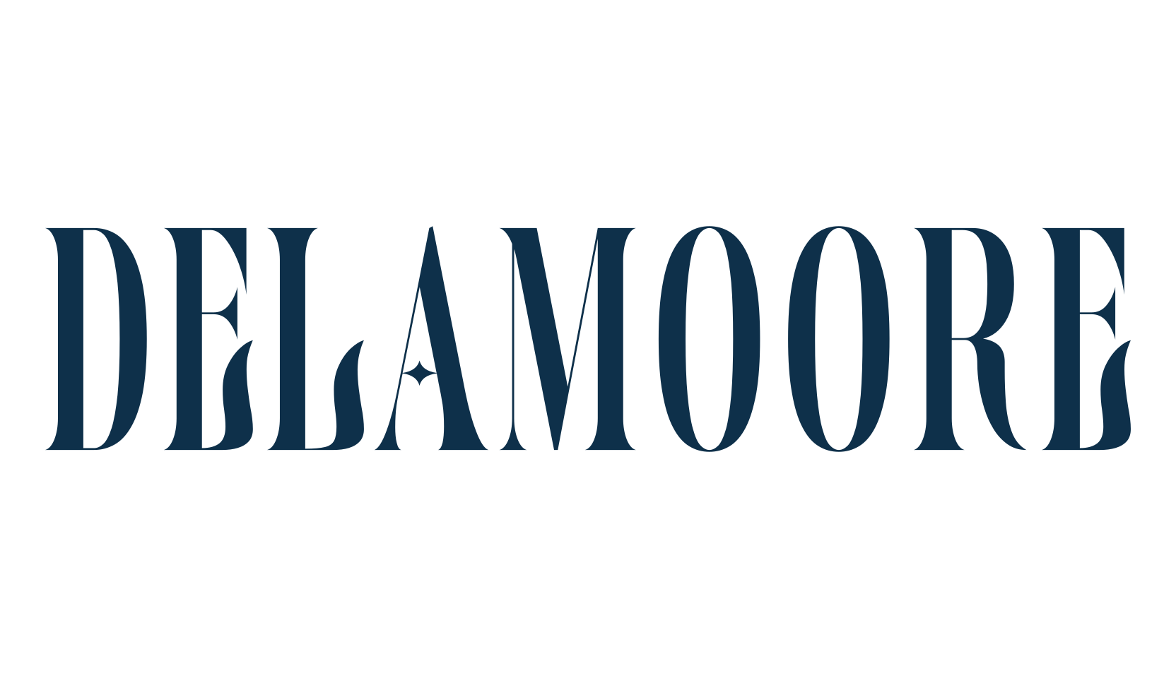 Delamoore, basic serif font preview