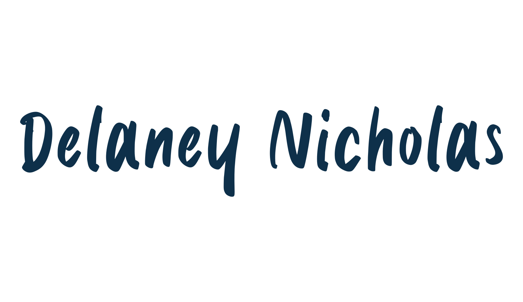 Delaney Nicholas, script handwritten fancy decorative calligraphy font preview