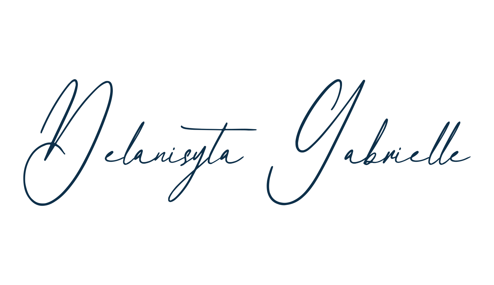 Delanisyta Gabrielle, script handwritten fancy decorative calligraphy font preview