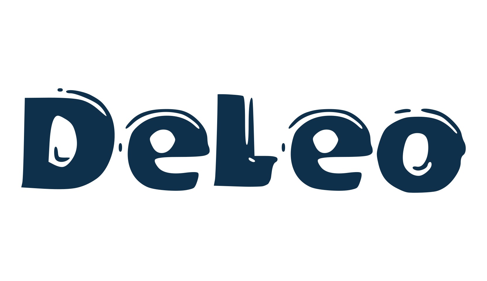 DeLeo, distorted font preview