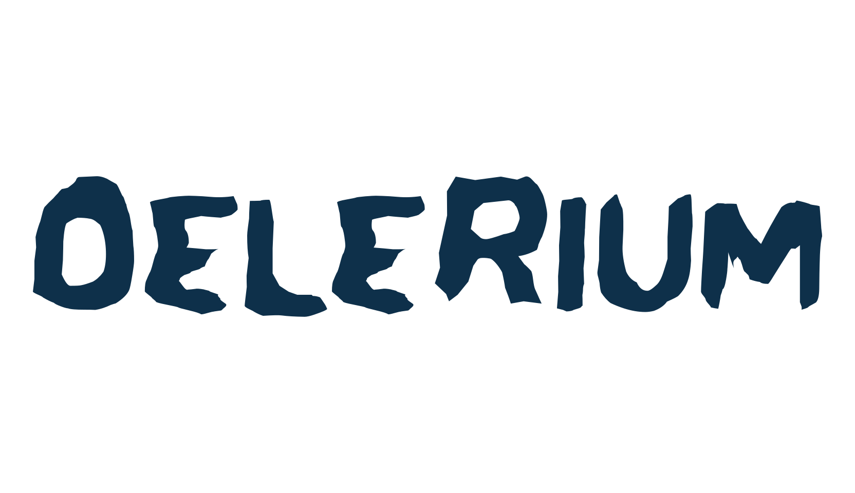 Delerium, fancy eroded decorative font preview