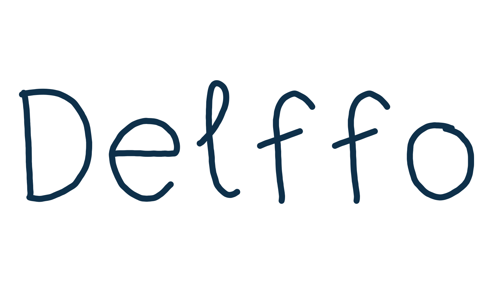 Delffo, script handwritten fancy decorative calligraphy font preview