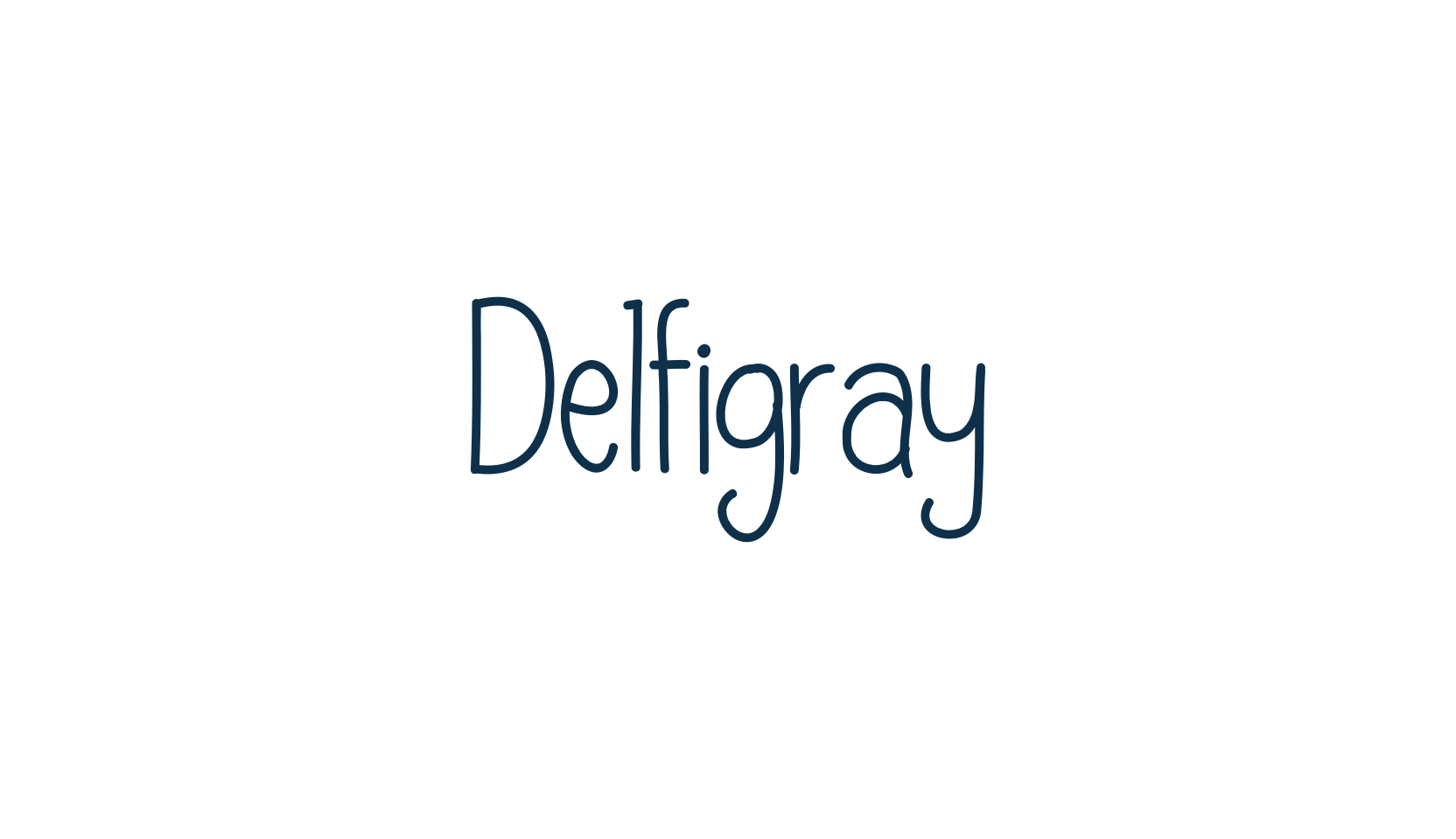 Delfigray, display market font preview