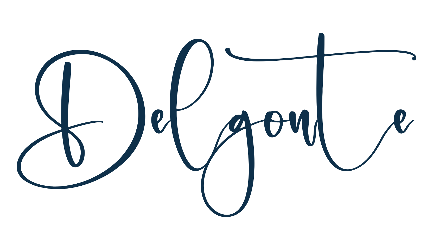 Delgonte, handwriting font preview