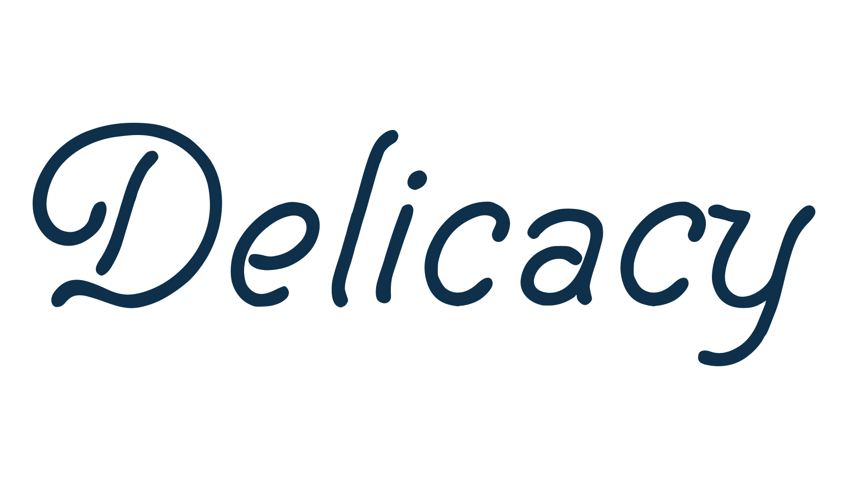 Delicacy, fancy various decorative script calligraphy font preview