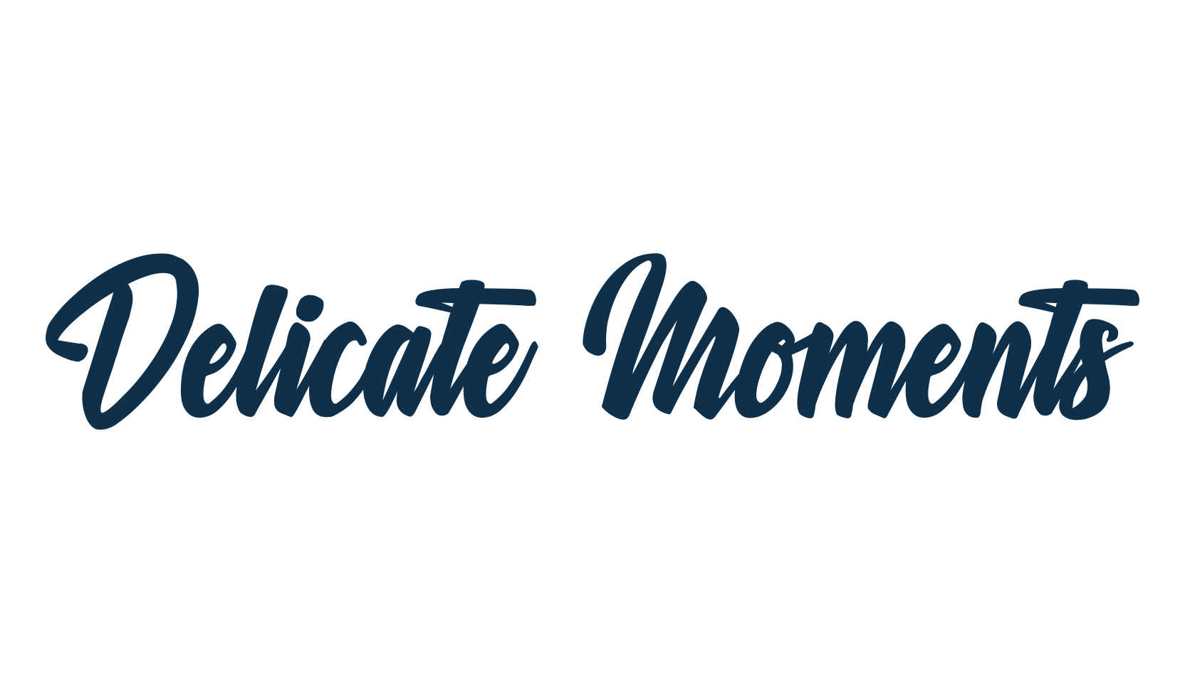 Delicate Moments, display market font preview