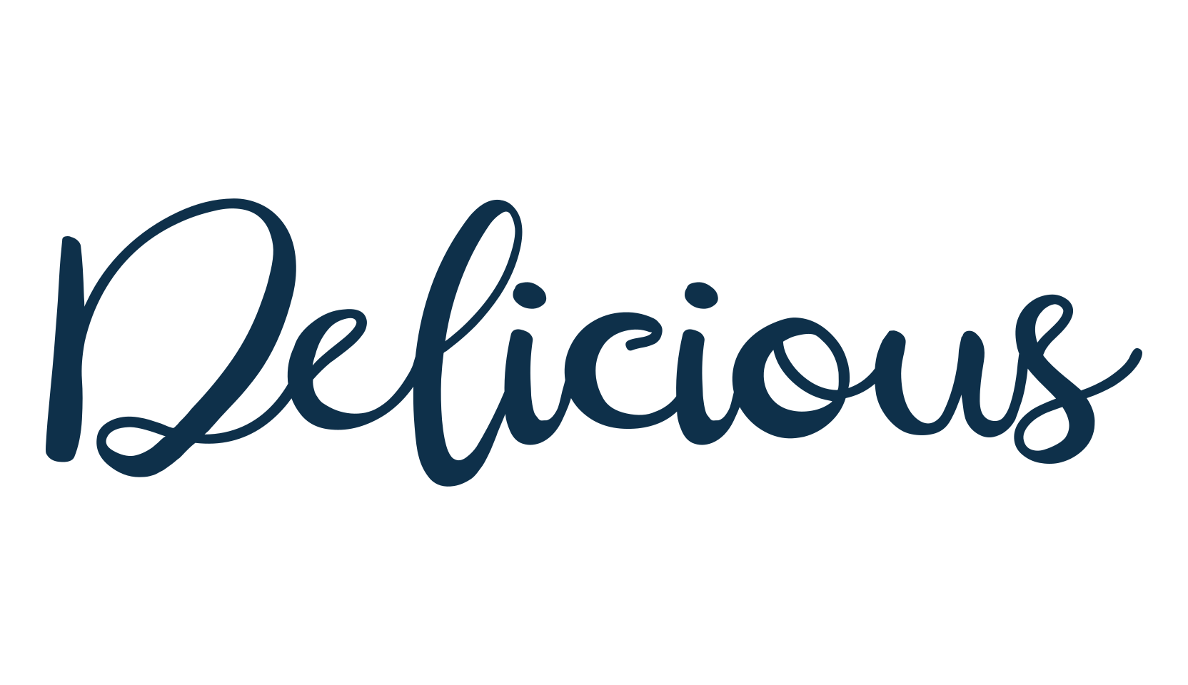 Delicious (delicious-3), calligraphy font preview
