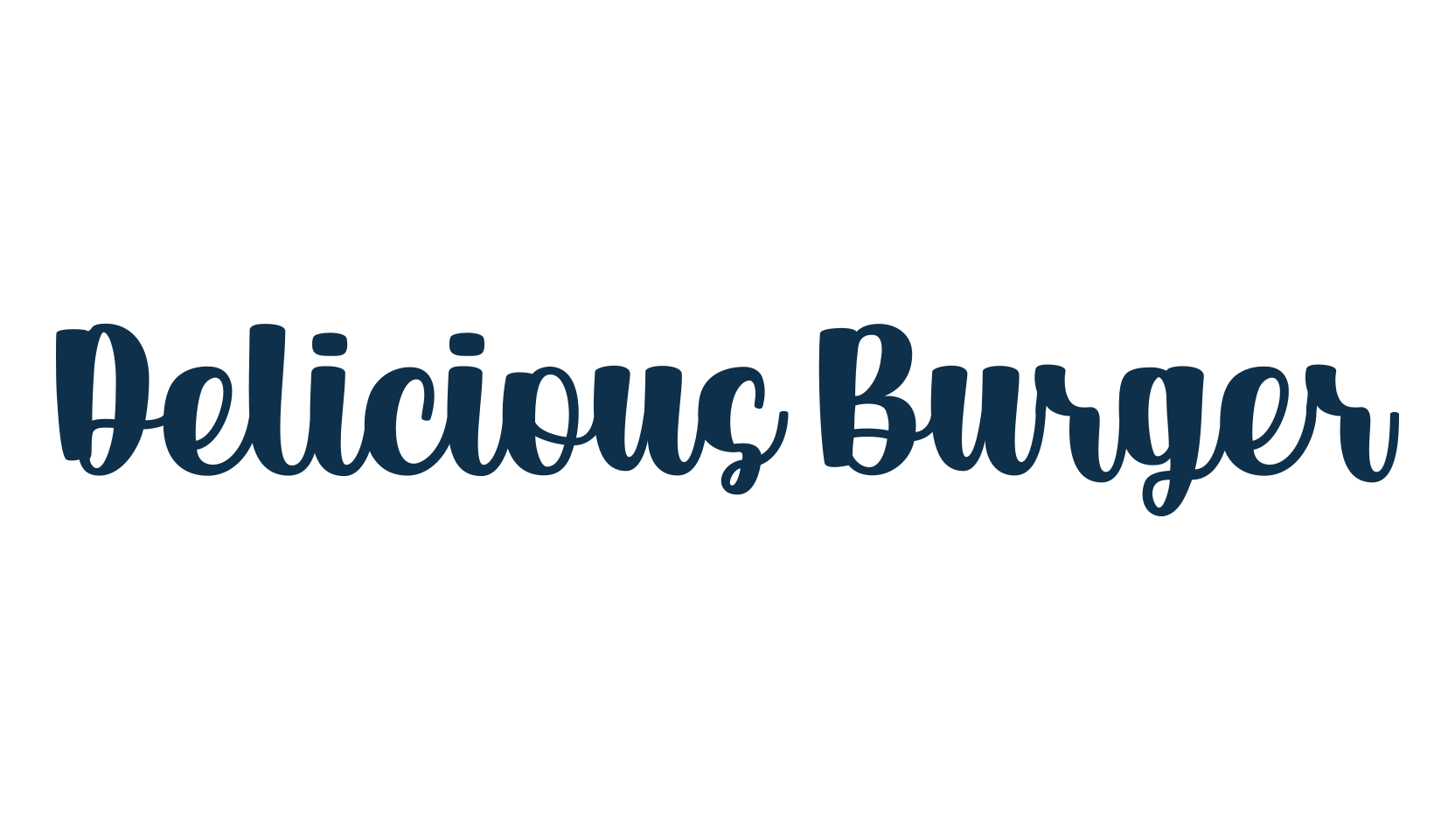 Delicious Burger, fancy decorative font preview