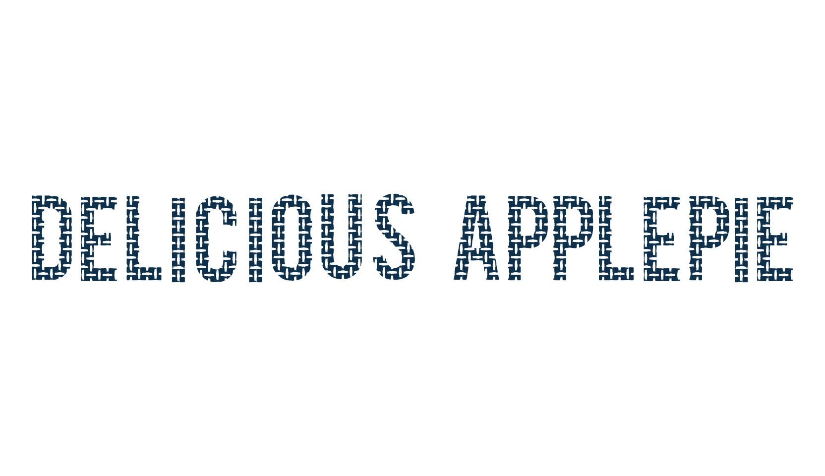 Delicious Applepie, decorative font preview
