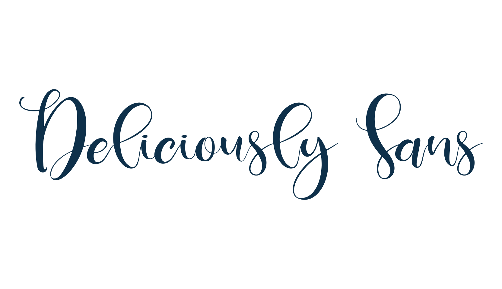 Deliciously Sans, handwriting font preview