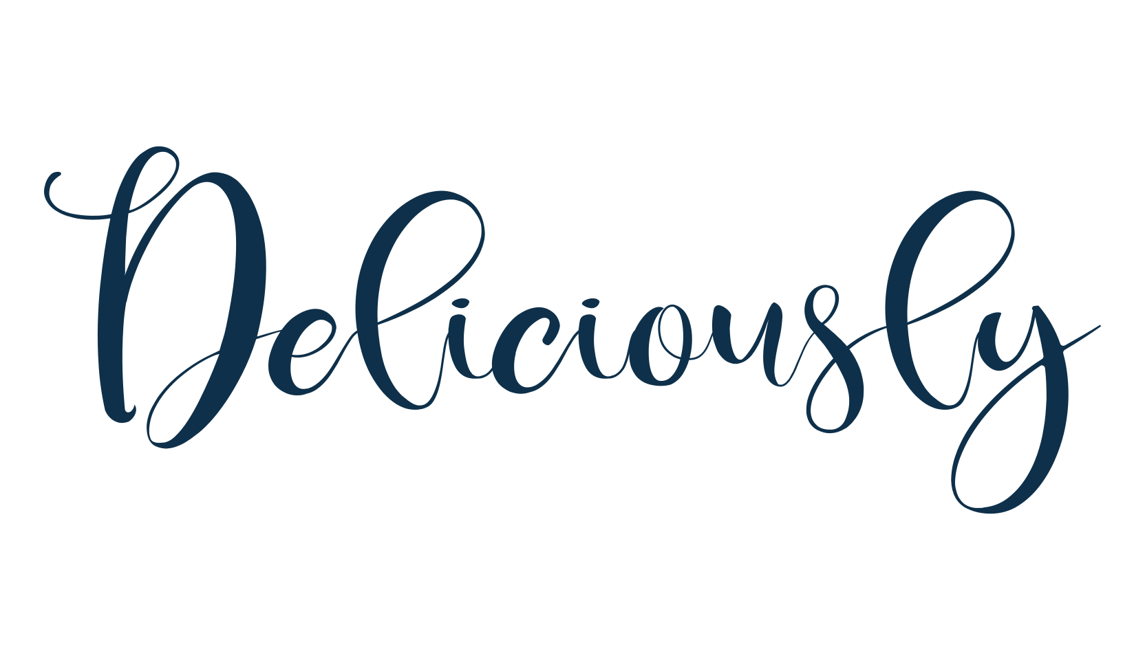 Deliciously, calligraphy font preview