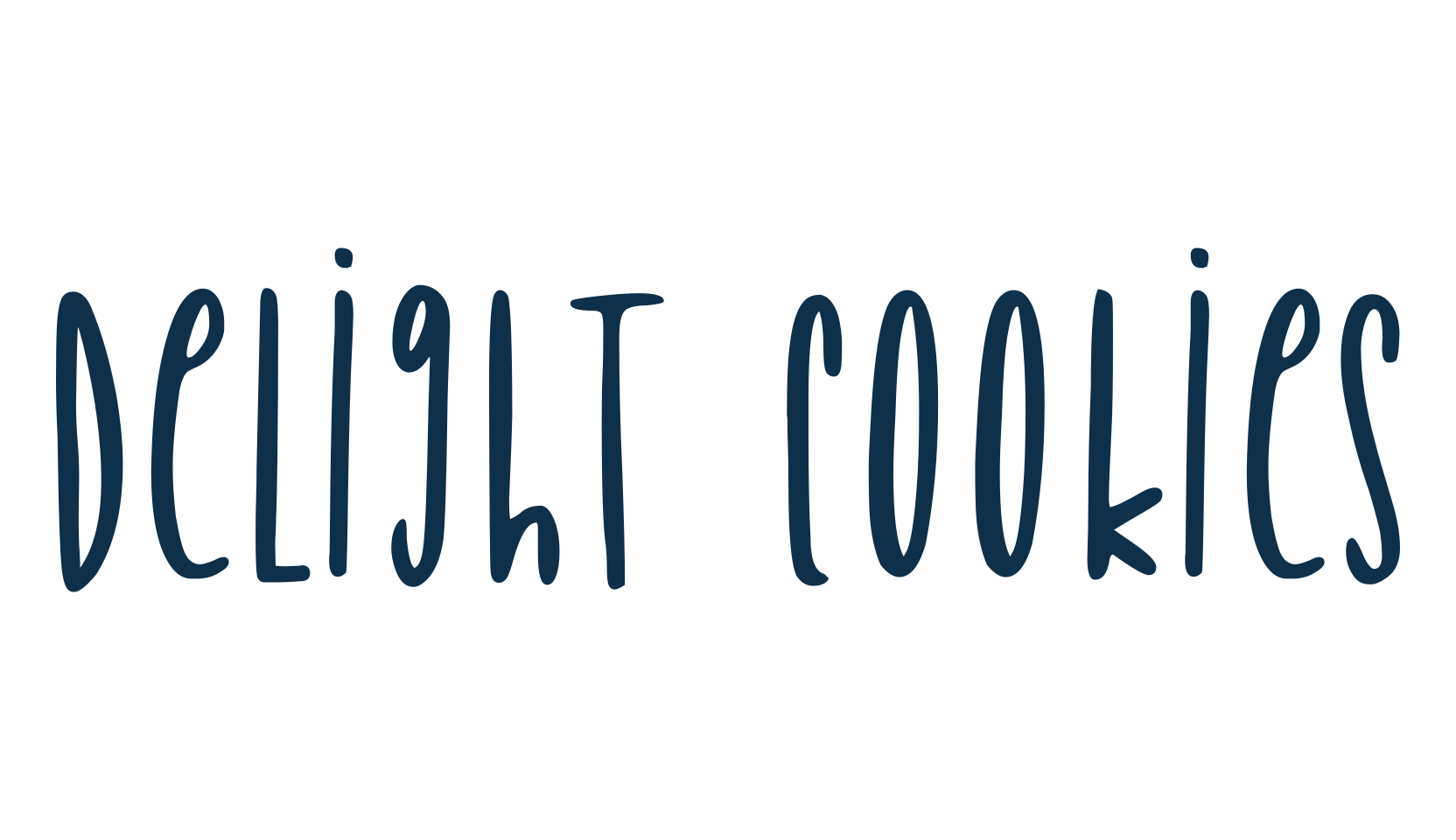 Delight Cookies, display market font preview