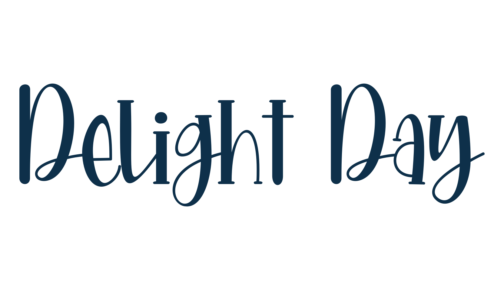 Delight Day, fancy decorative font preview
