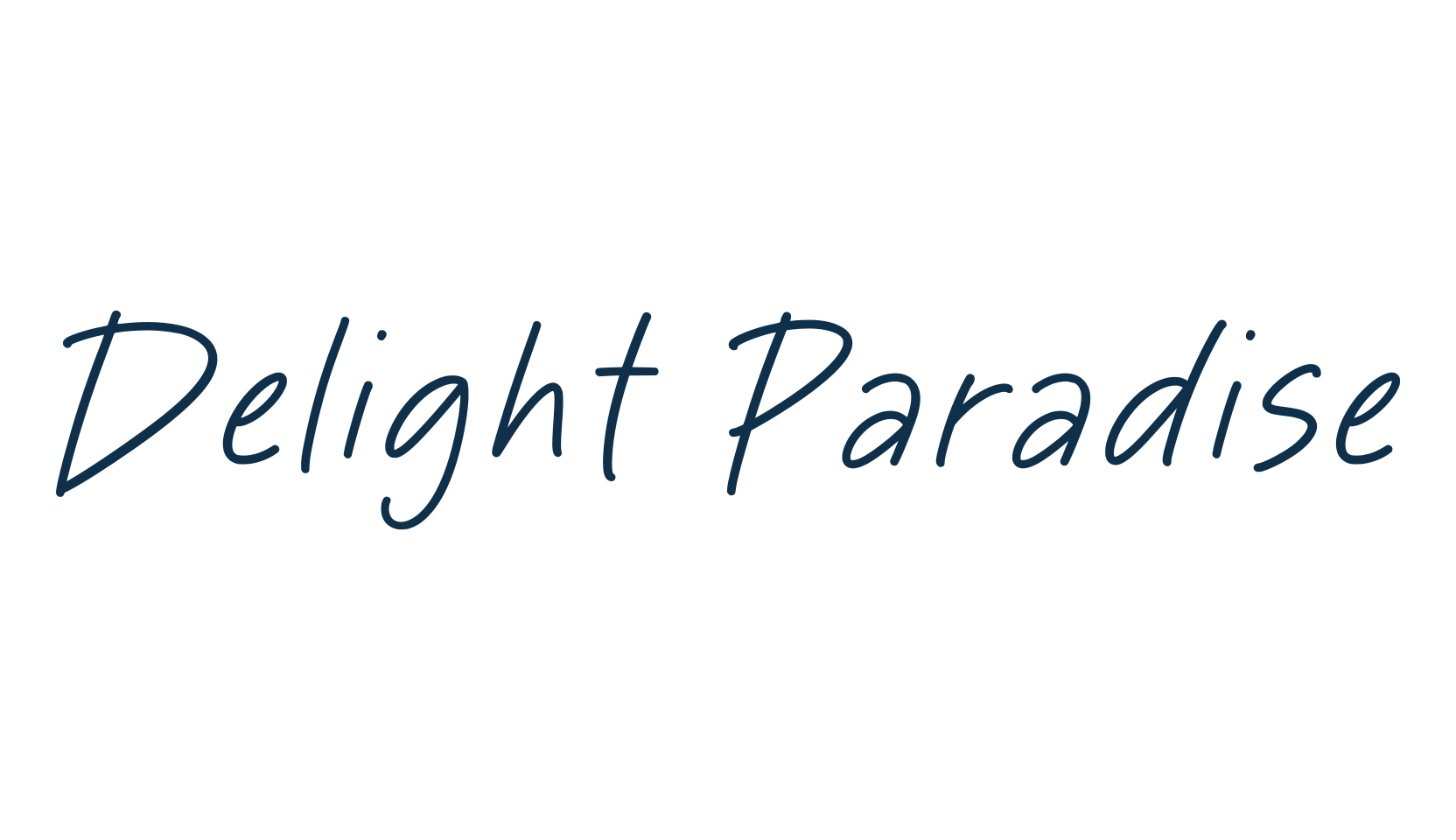 Delight Paradise, script handwritten fancy decorative calligraphy font preview