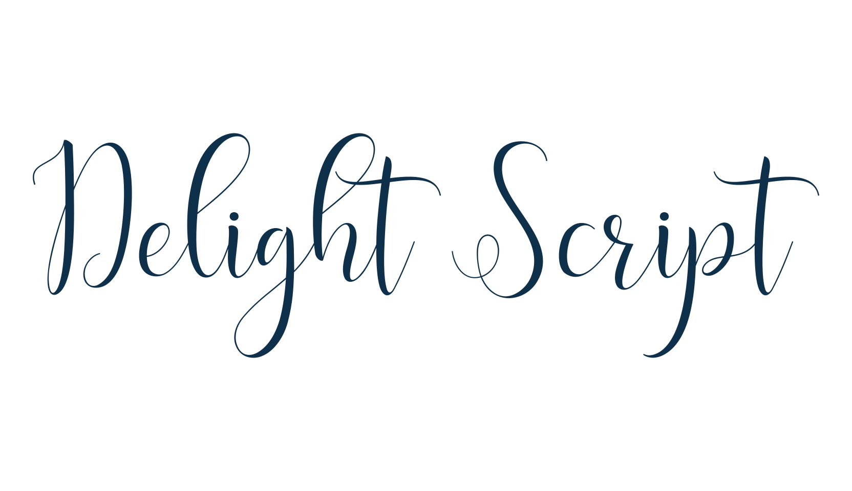 Delight Script, script calligraphy fancy decorative font preview