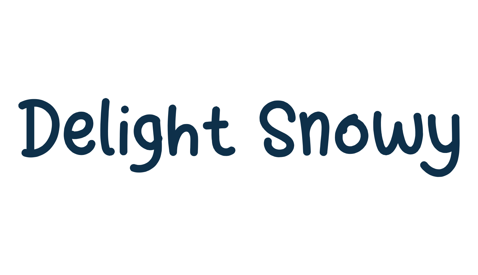 Delight Snowy, script handwritten fancy decorative calligraphy font preview