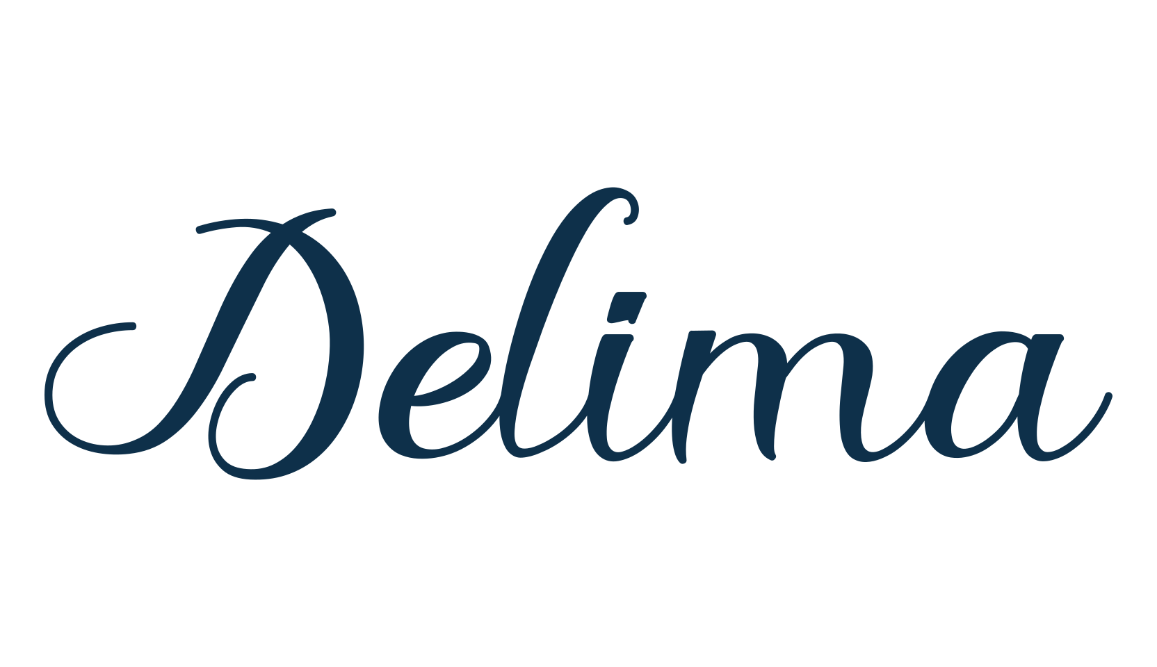 Delima, calligraphy font preview