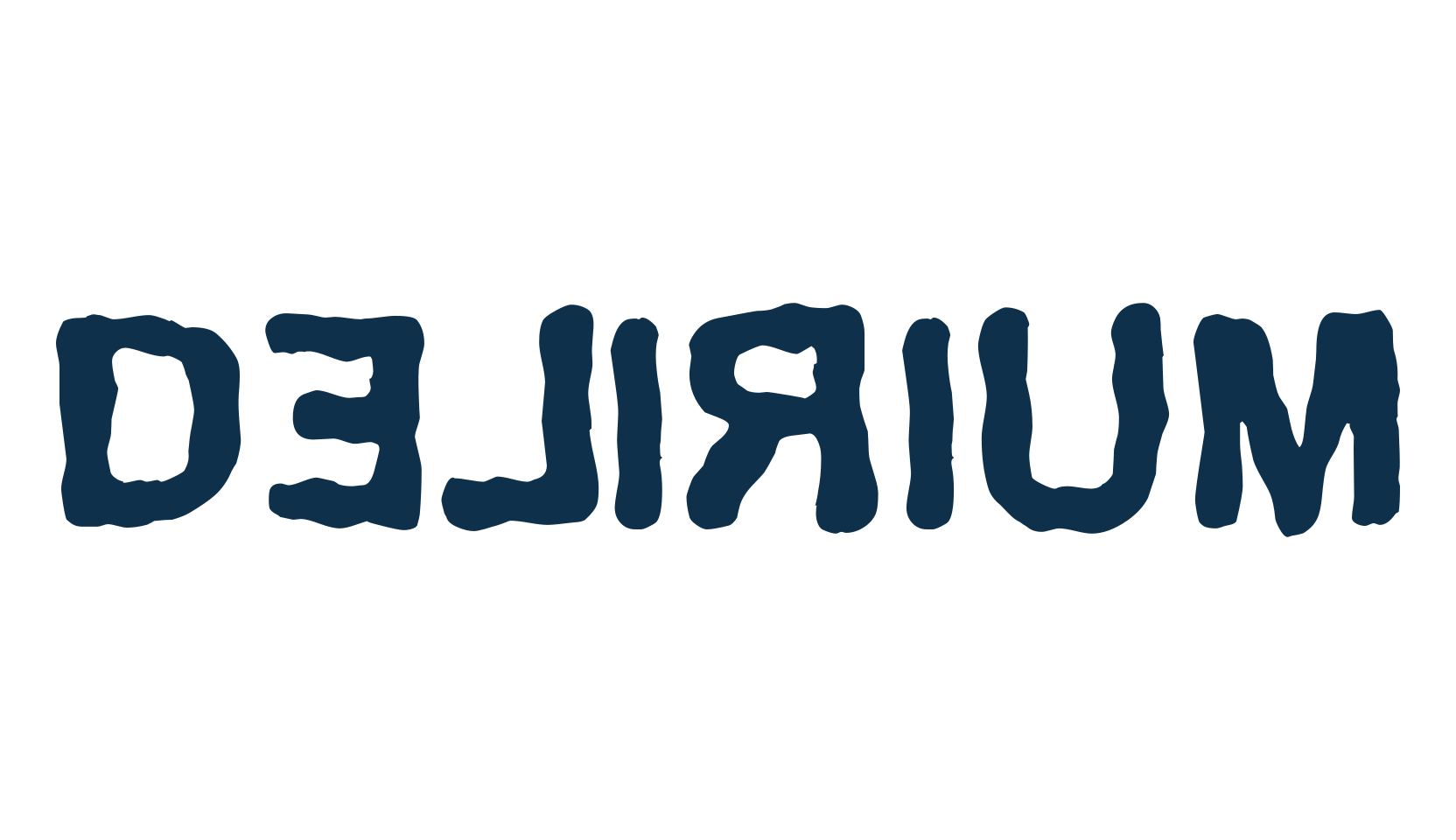 Delirium, fancy distorted decorative font preview