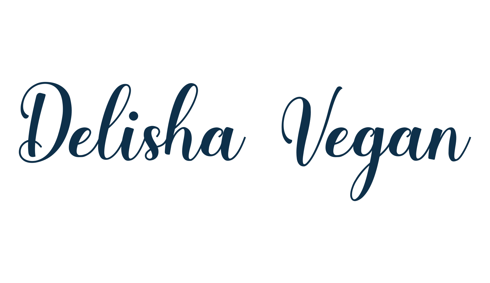 Delisha Vegan, calligraphy font preview