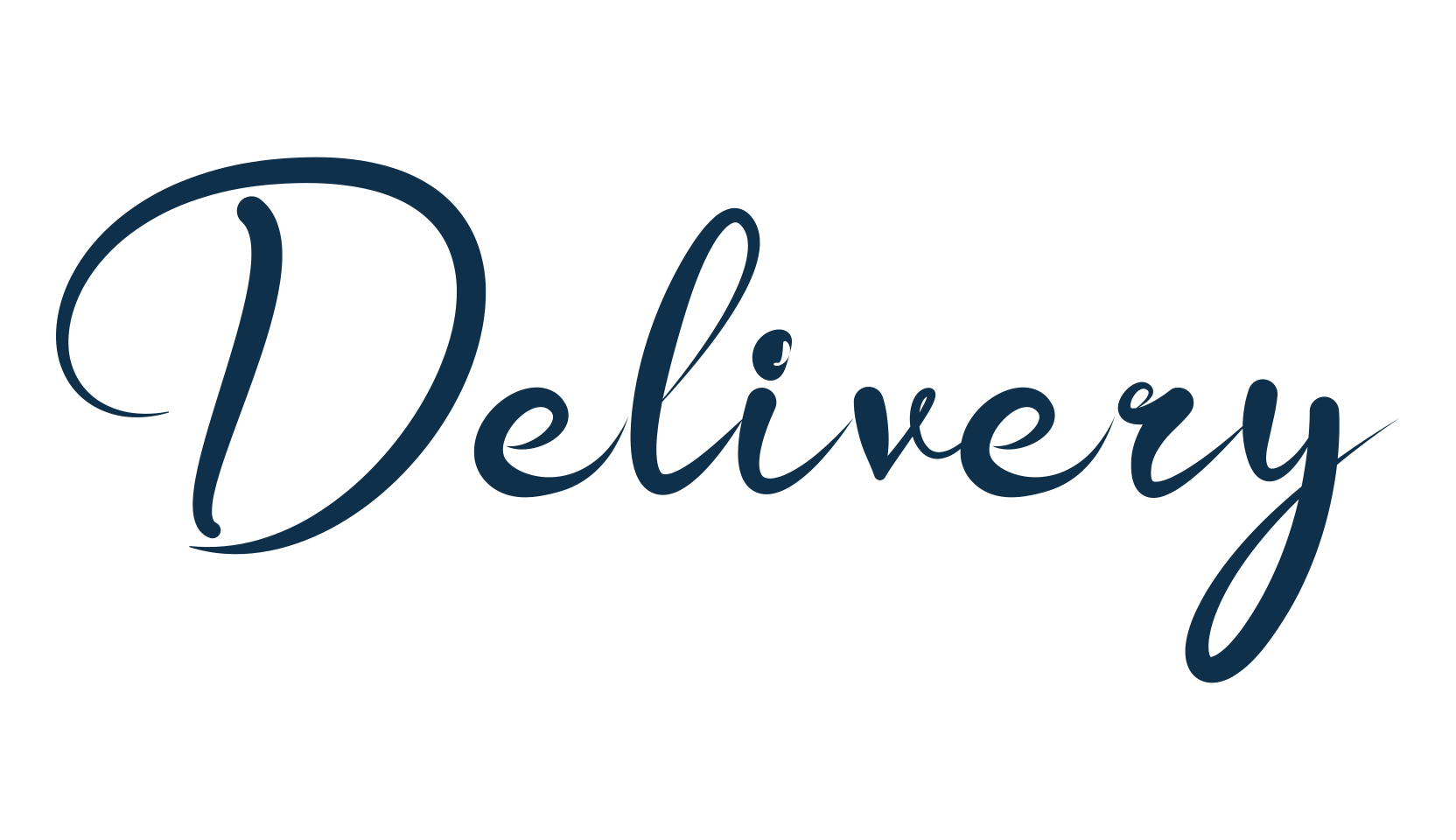 Delivery, various font preview