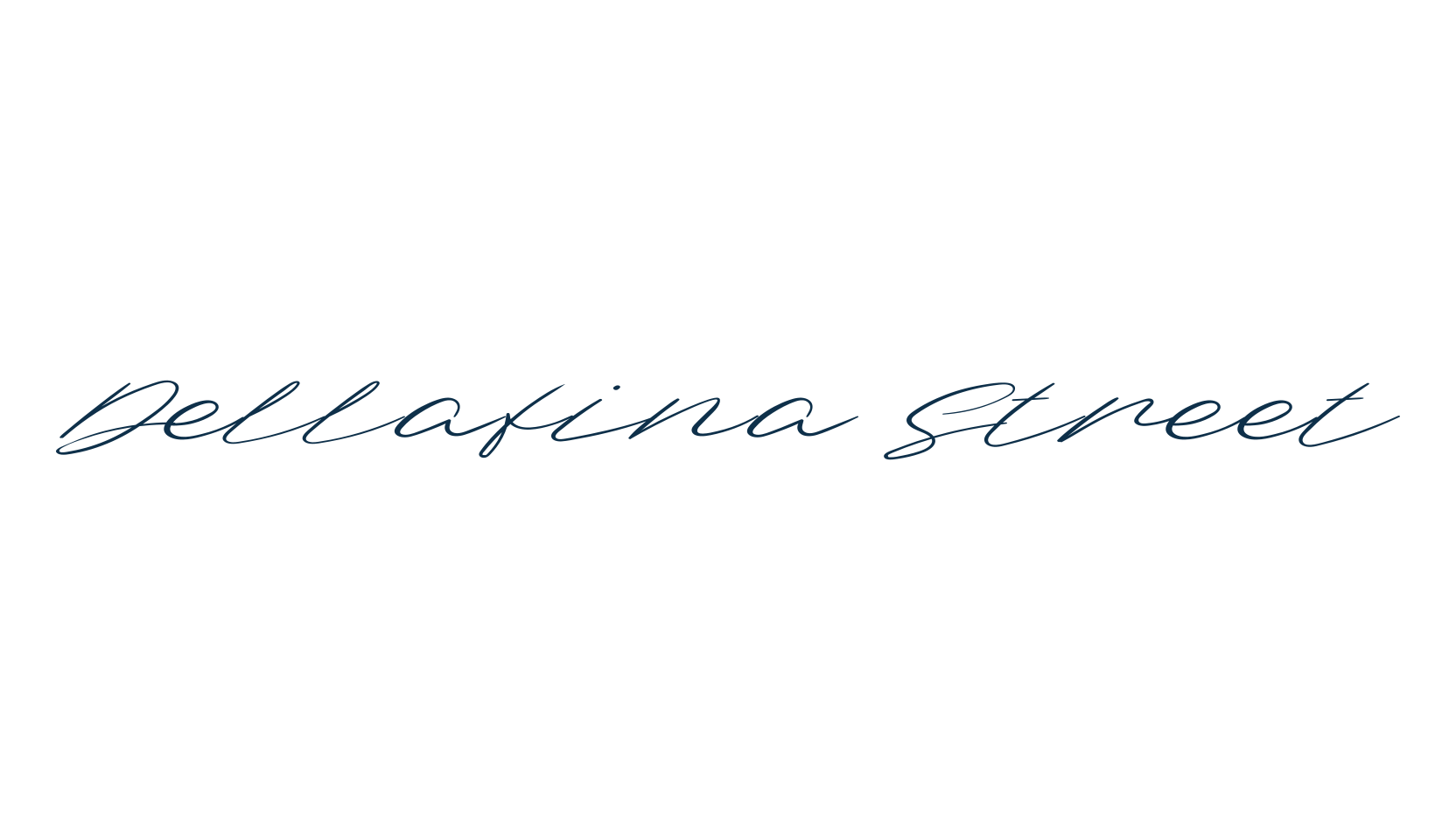 Dellafina Street, handwriting font preview