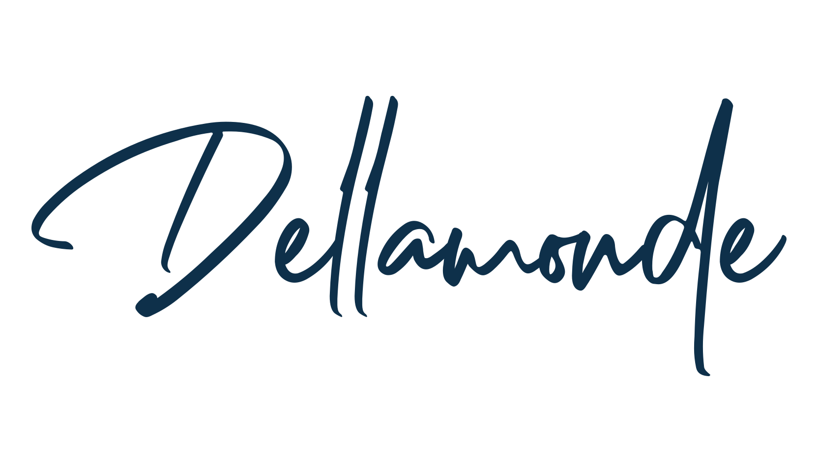 Dellamonde, handwriting font preview
