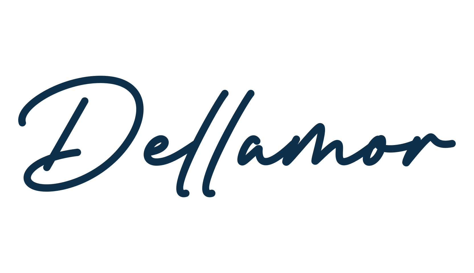 Dellamor, script handwritten fancy decorative calligraphy font preview