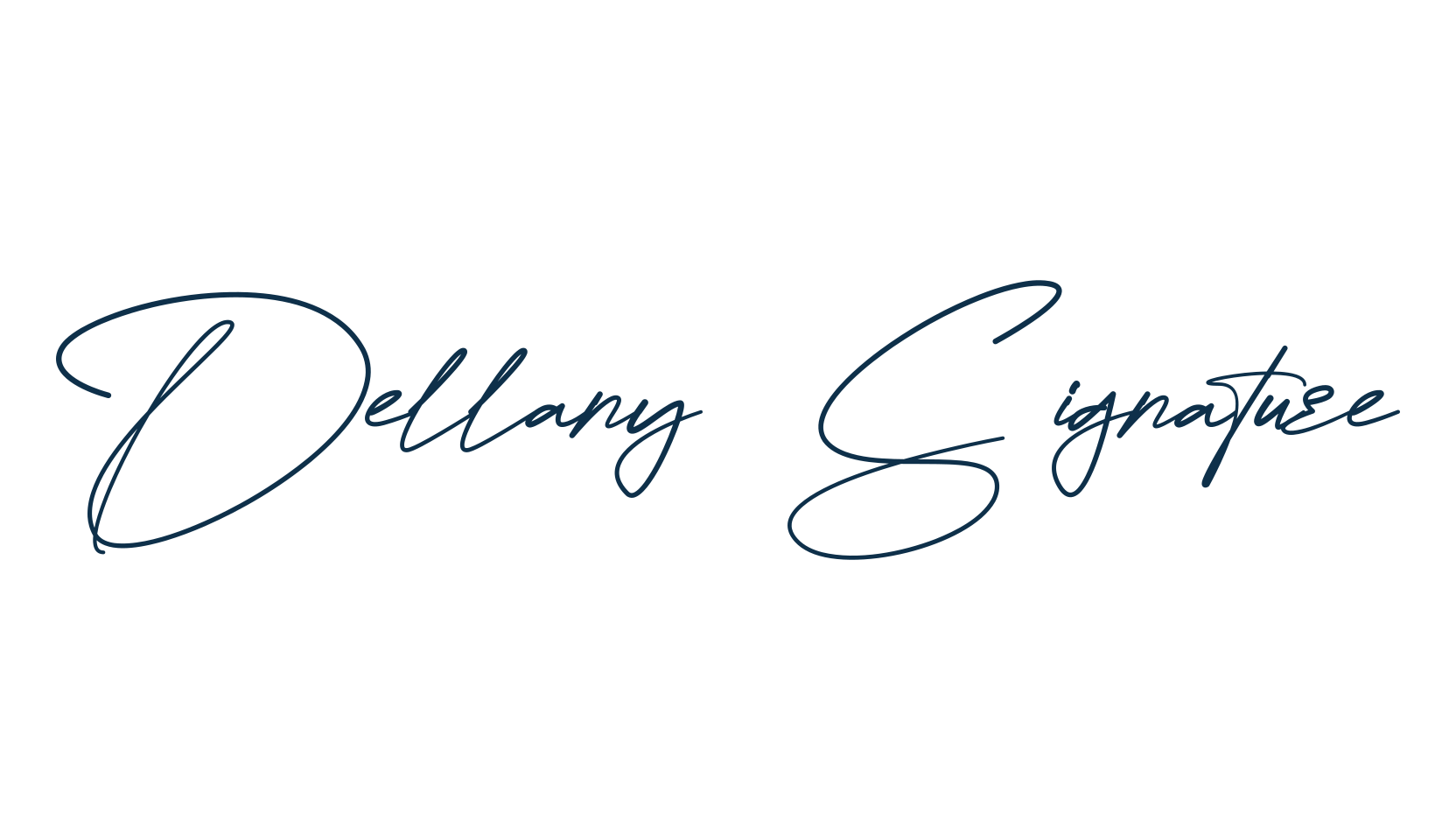 Dellany Signature, script handwritten fancy decorative calligraphy font preview