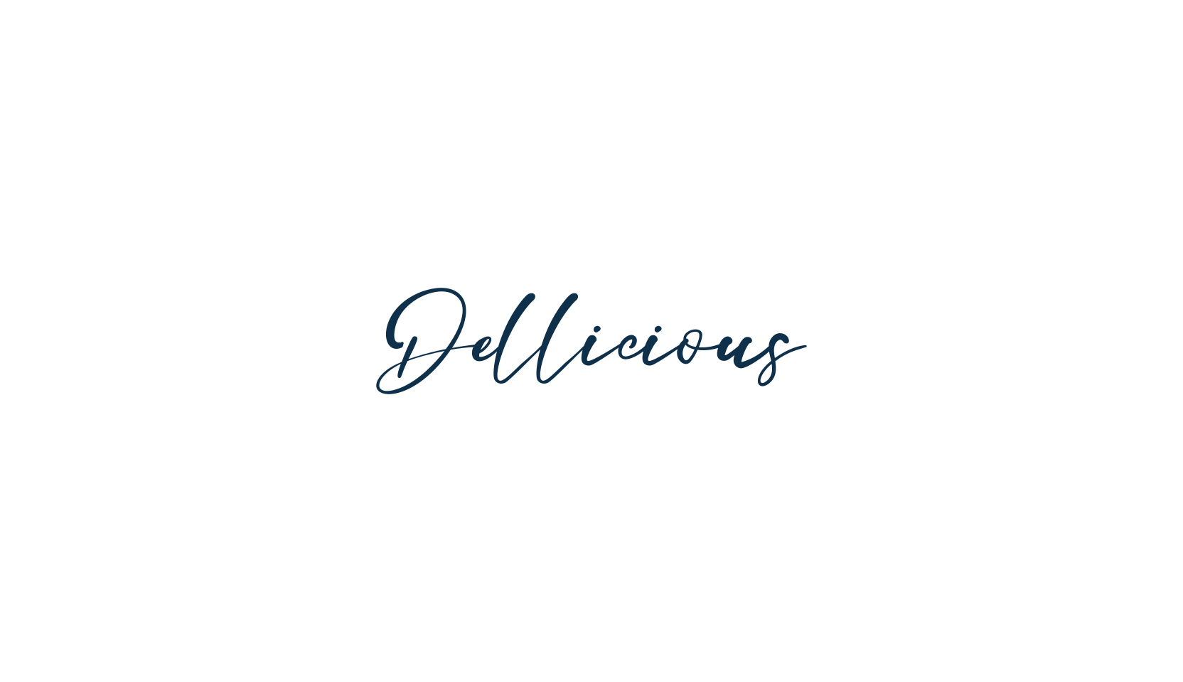 Dellicious, script handwritten fancy decorative calligraphy font preview