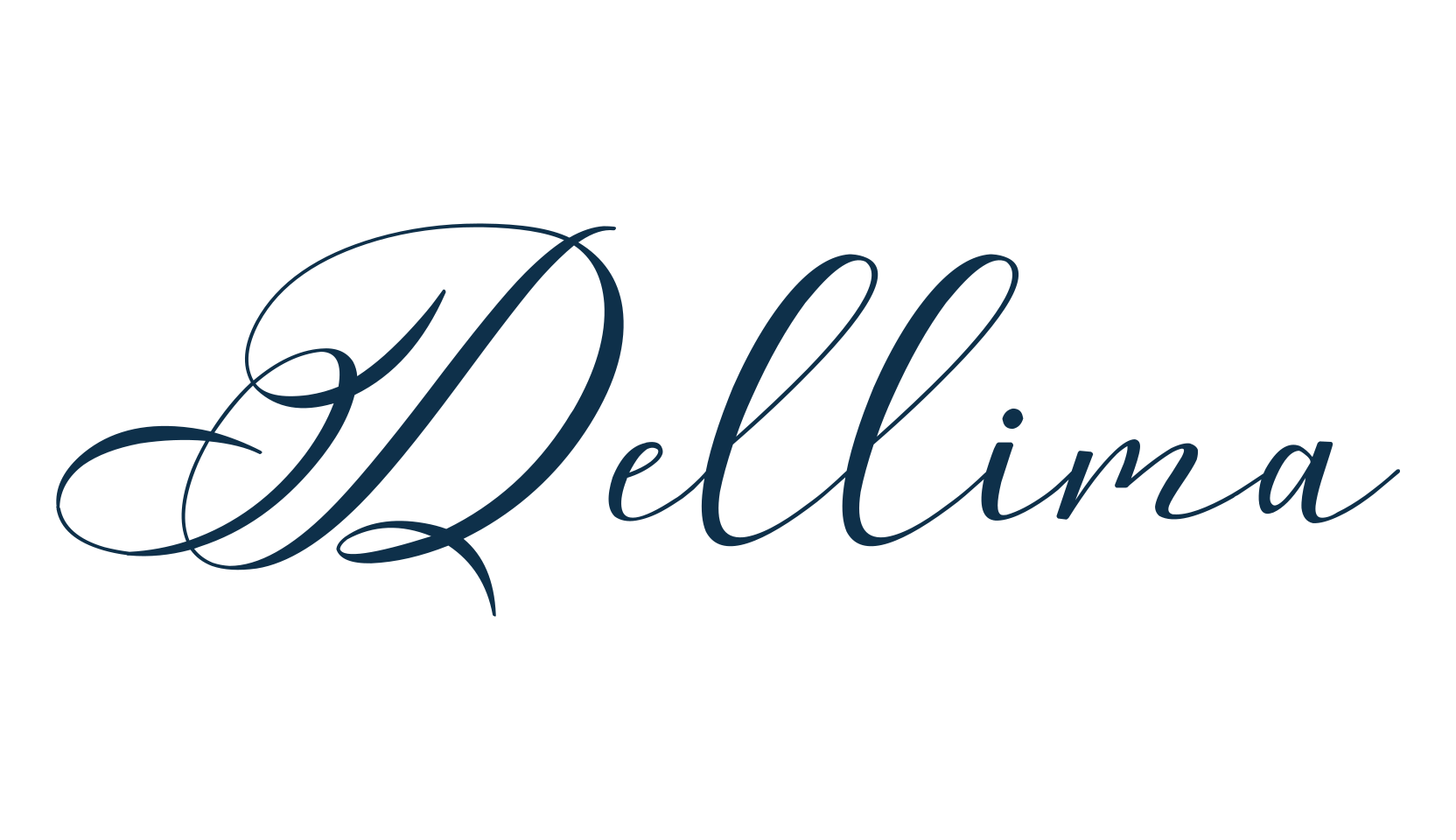 Dellima (dellima-3), script calligraphy fancy decorative font preview