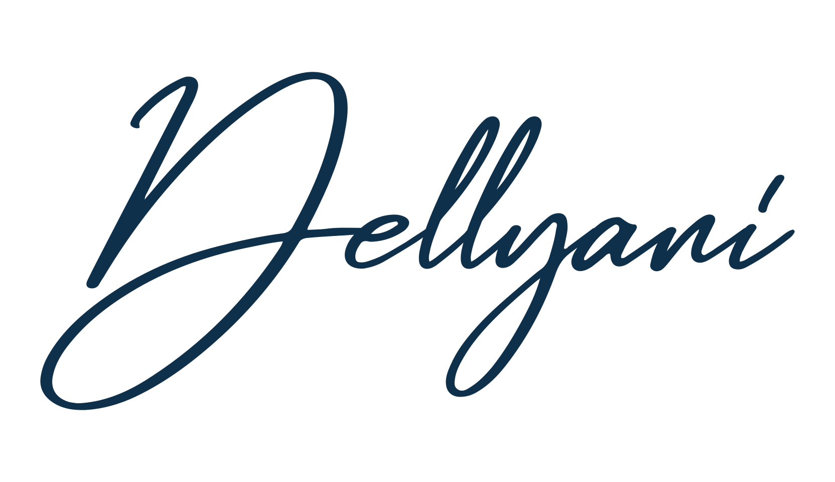 Dellyani, script handwritten fancy decorative calligraphy font preview