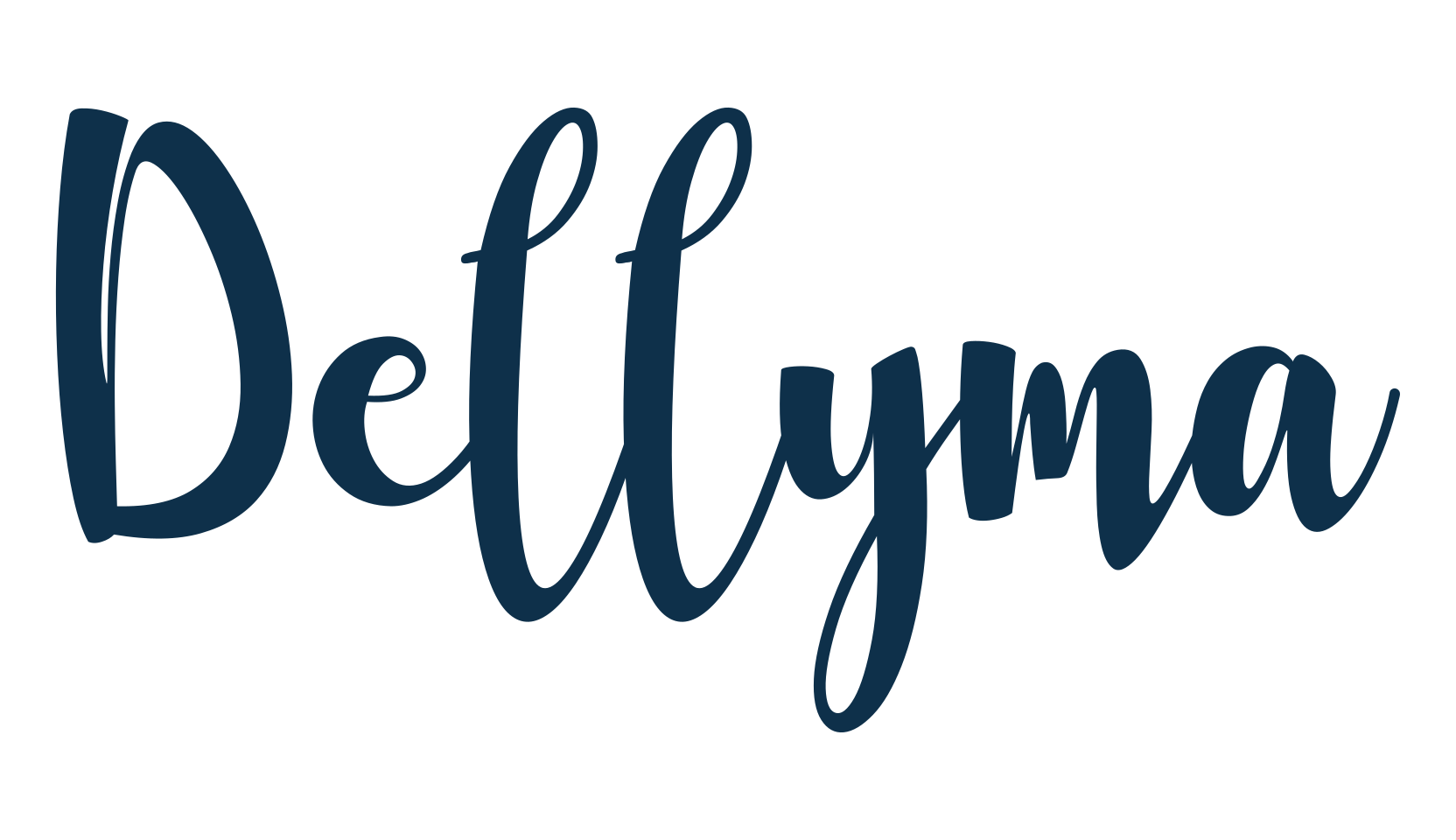 Dellyma, fancy decorative font preview