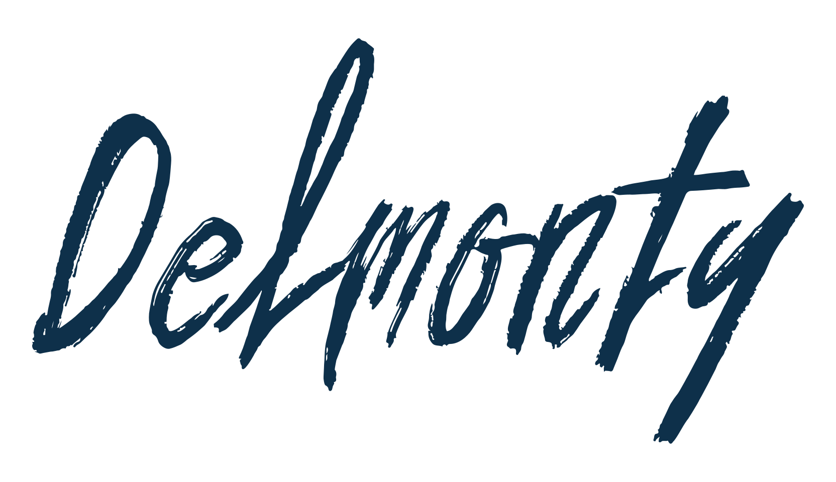 Delmonty, script brush fancy decorative calligraphy font preview