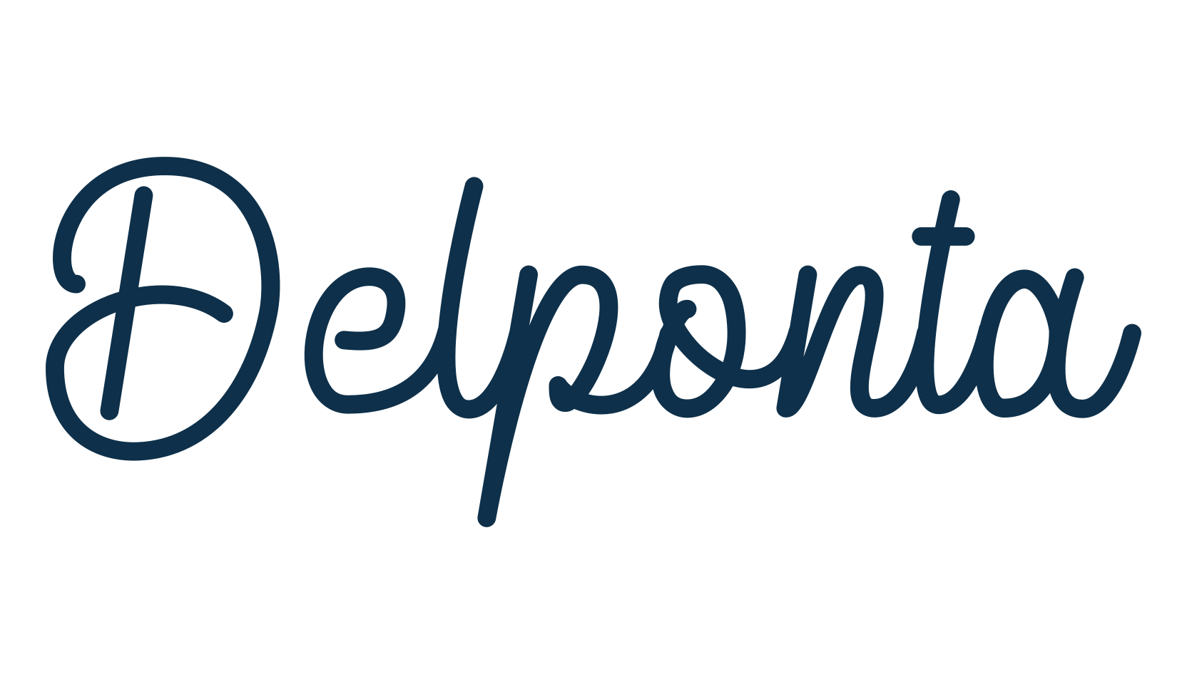 Delponta, fancy various decorative script calligraphy font preview