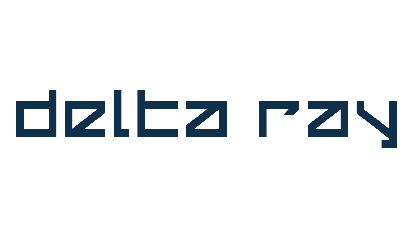 Delta Ray, square font preview
