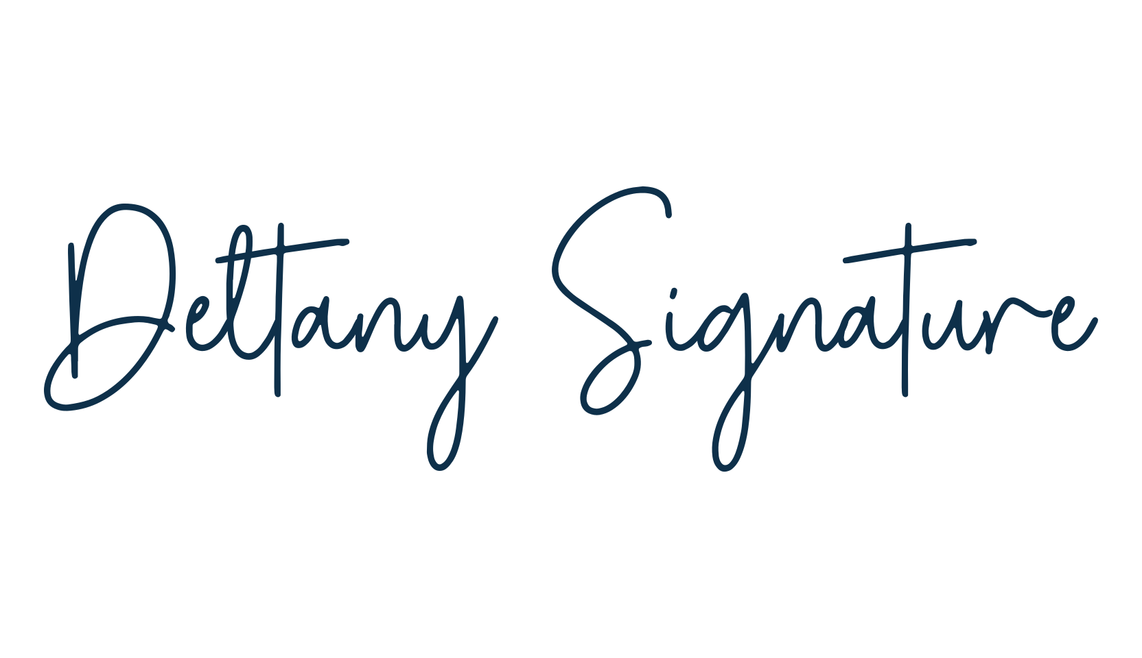 Deltany Signature, handwriting font preview
