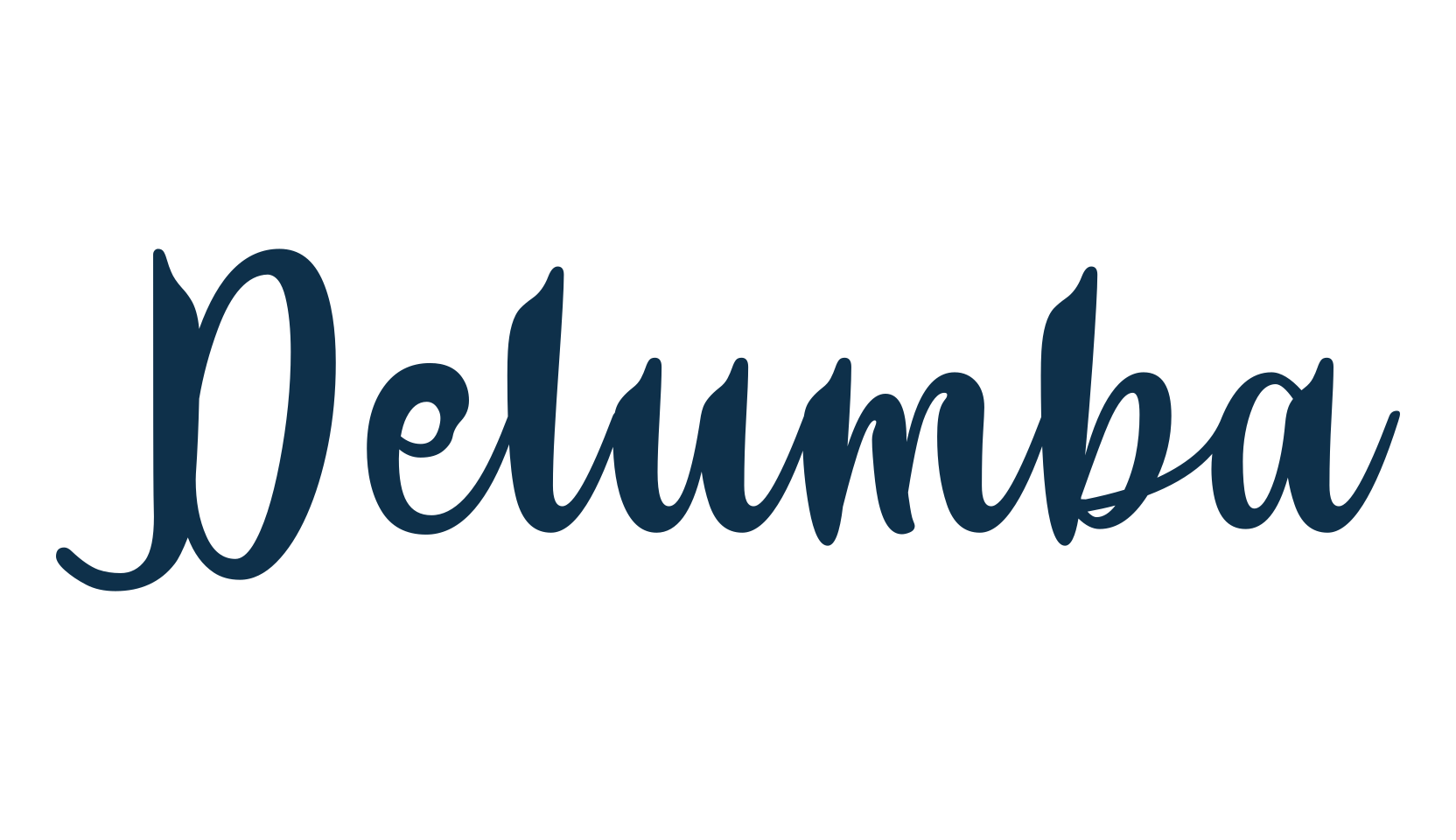 Delumba, fancy various decorative script calligraphy font preview