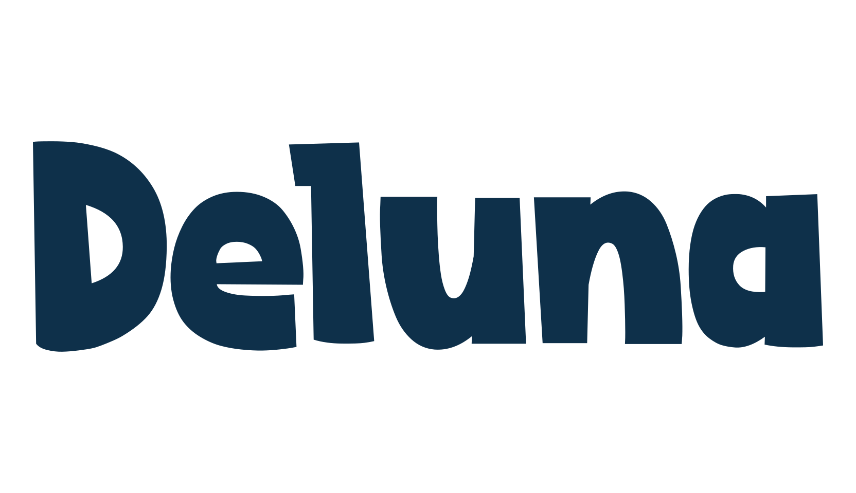 Deluna, cartoon font preview