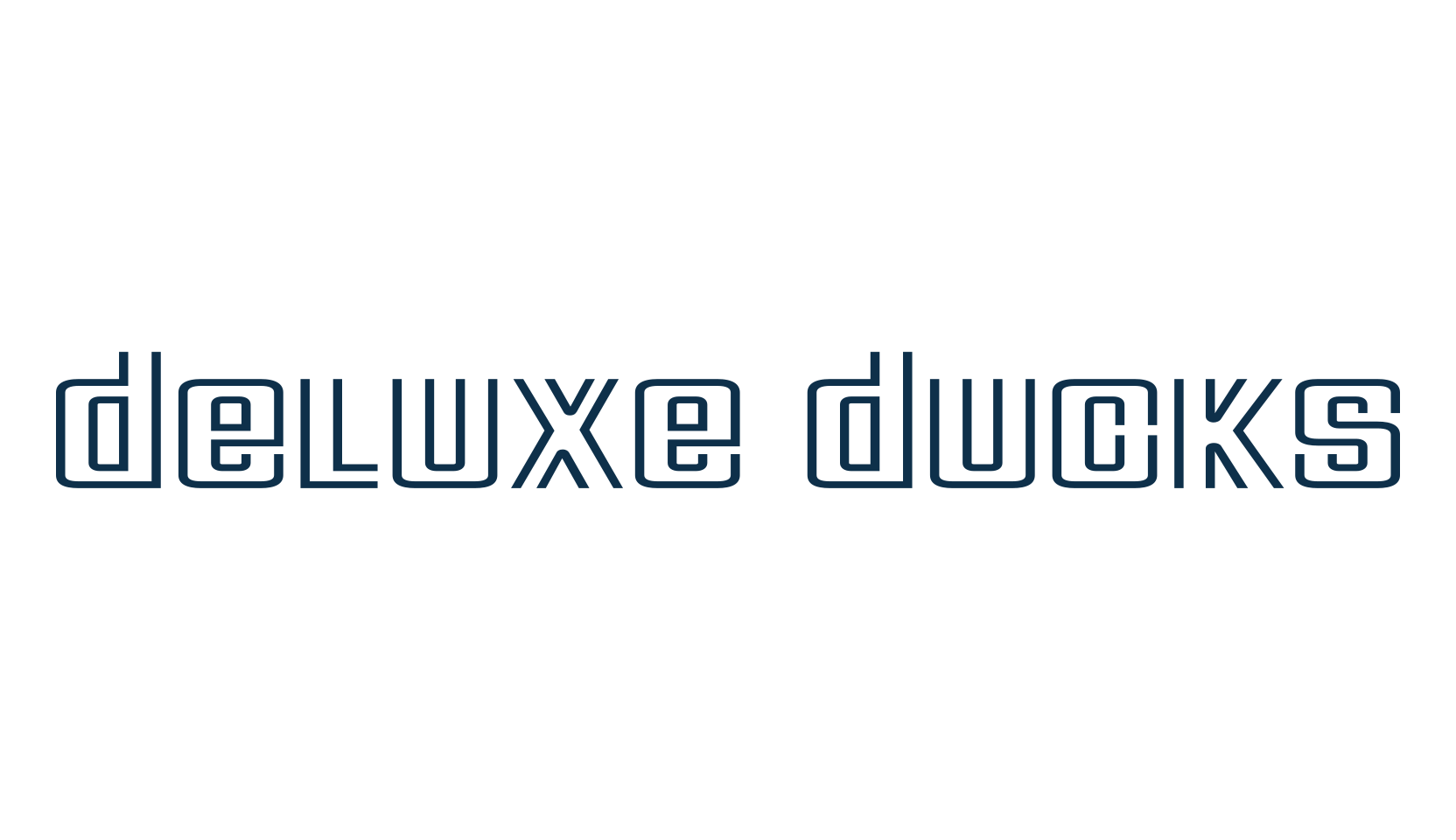 Deluxe Ducks, fancy groovy decorative font preview