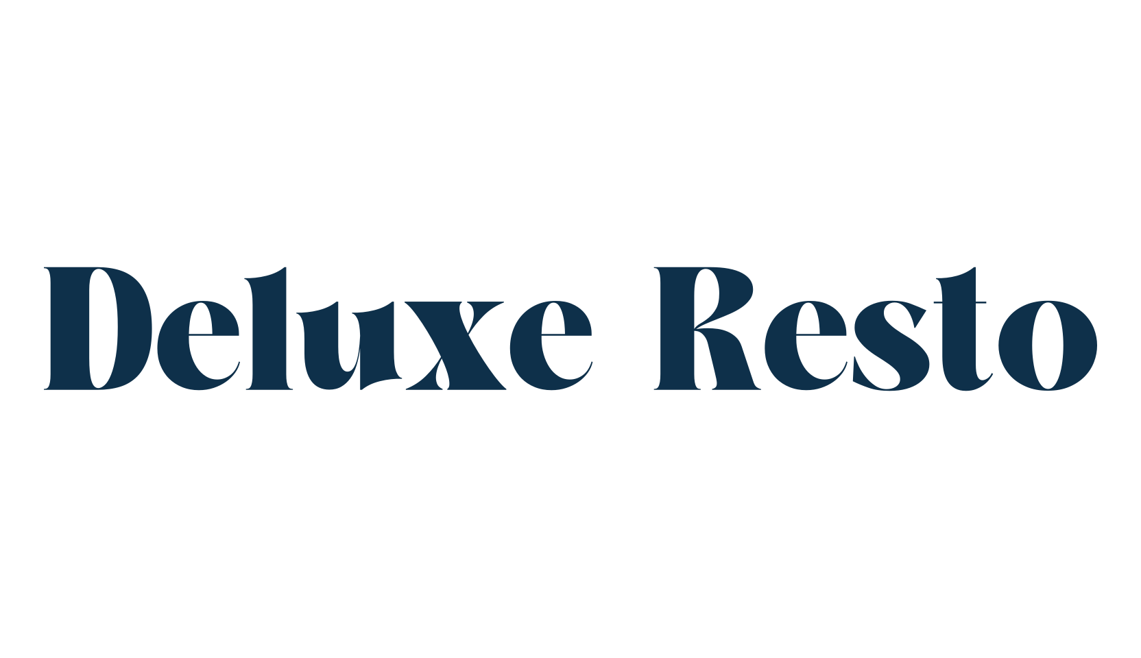 Deluxe Resto, serif font preview