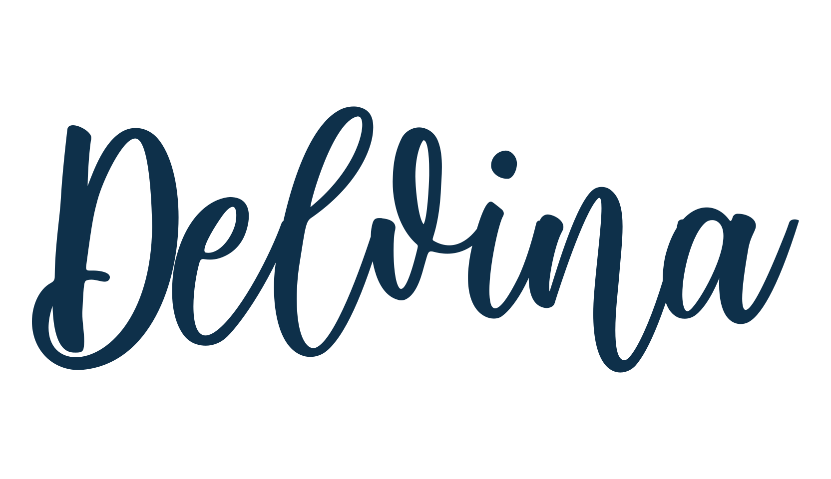 Delvina, fancy decorative font preview