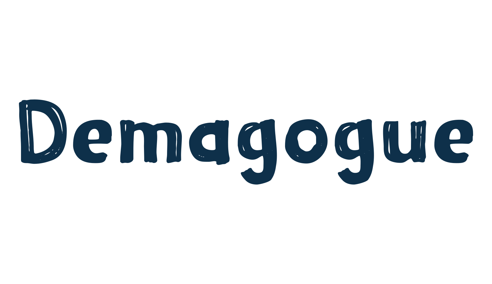 Demagogue, eroded font preview